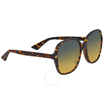 Gucci Square Havana Sunglasses GG0092S 003 55
