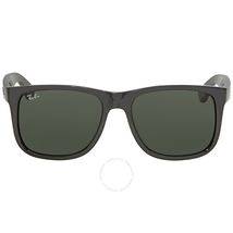 Ray Ban Justin Asian Fit Green Classic Rectangular Men's Sunglasses RB4165F 601/71 55 RB4165F 601/71 55