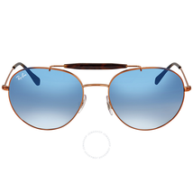 Ray Ban Light Blue Degraded Round Sunglasses RB3540 90353F 56 RB3540 90353F 56