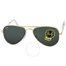 Ray Ban Ray-Ban Small Aviator Sunglasses Arista Gold-Tone G-15 XLT RB3044 L0207 52-14