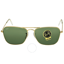 Ray Ban Ray-Ban Caravan Arista Frame Green Lens Sunglasses RB3136 001 58-15 RB3136 001 58-15