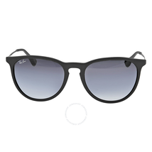 Ray Ban Ray-Ban Erika Rubberized Black Frame -Gray Gradient Lens 54mm Round Ladies Sunglasses RB4171 622/8G 54-10