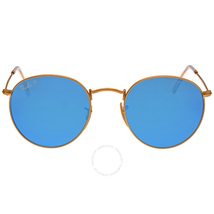 Ray Ban Ray-Ban Round Polarized Blue Flash Sunglasses RB3447 112/4L 50-21