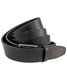 Ferragamo Rectangular Buckle Leather Belt - Black / Brown 679807