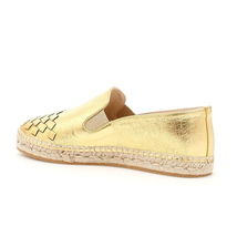 Bottega Veneta Ladies Italian Luxury Shoes Slip On Shoes Gold Bv Shoe Slipon Intr Metal 407122 VAWR1 7301