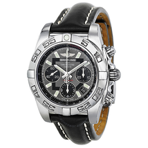 Breitling Chronomat 41 Automatic Chronograph Black Dial Men's Watch AB014012-F554