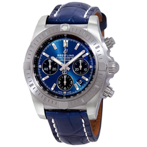 Breitling Chronomat Chronograph Automatic Chronometer Blue Dial Men's Watch AB0115101C1P1