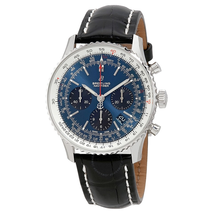 Breitling Navitimer 1 Chronograph Automatic Chronometer Blue Dial Men's Watch AB0121211C1P1