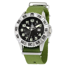 Brooklyn Watch Co. Brooklyn Essex Canvas Army Swiss Quartz Watch 303-M1294