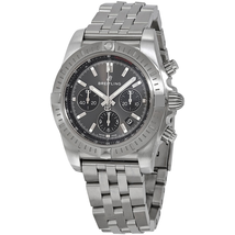 Breitling Chronomat Chronograph Automatic Blackeye Gray Dial Men's Watch AB0115101F1A1