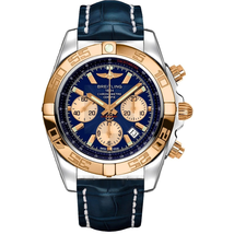 Breitling Chronomat Chronograph Automatic Chronometer Blue Dial Men's Watch CB0110121C1P1