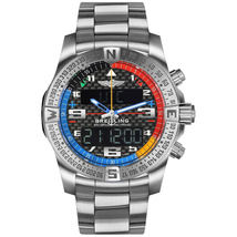 Breitling Exospace Perpetual Calender Chronograph Chronometer Black Carbon Fiber Dial Men's Watch EB5512221B1E1