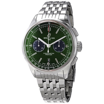 Breitling Premier Bentley Chronograph Automatic Chronometer Green Dial Men's Watch AB0118A11L1A1