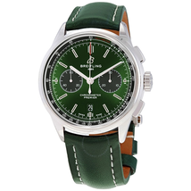 Breitling Premier Bentley Chronograph Automatic Chronometer Green Dial Men's Watch AB0118A11L1X1