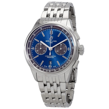 Breitling Premier Chronograph Automatic Chronometer Blue Dial Men's Watch AB0118A61C1A1