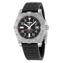 Breitling Avenger II GMT Black Dial Black Rubber Automatic Men's Watch A3239011-BC34BKPD3 A3239011-BC34-153S-A20D.2