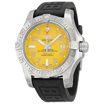 Breitling Avenger II Seawolf Automatic Yellow Dial Rubber Men's Watch A1733110-I519BKPT3 A1733110-I519-152S-A20SS.1
