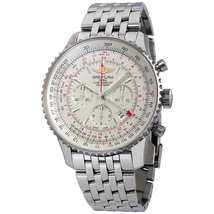 Breitling Navitimer GMT Silver Dial Stainless Steel Men's Watch AB044121/G783SS AB044121/G783-453A