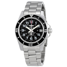 Breitling Superocean 36 Black Dial Automatic Midsize Watch A17312C9-BD91SS A17312C9-BD91-179A
