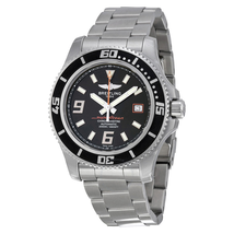 Breitling Superocean 44 Black Dial Stainless Steel Men's Watch A1739102-BA80SS A1739102/BA80SS