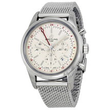 Breitling Transocean Chronograph Ivory Dial Men's Watch AB045112-G772SS AB045112-G772-154A