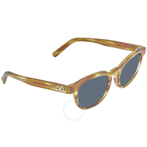 Ferragamo Striped Brown Square Sunglasses SF866S 216 50 SF866S 216 50