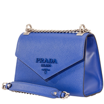 Prada Monochrome Saffiano Shoulder Bag- Blue 1BD127 OOO 2ERX F0LYZ