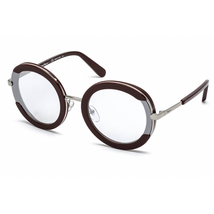 Ferragamo Grey Gradient Round Ladies Sunglasses SF164S 277 56