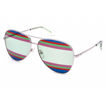 Ferragamo Grey Round Ladies Sunglasses SF164S 604 56
