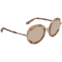 Ferragamo Light Grey Shaded Round Ladies Sunglasses SF 164 S 286 56