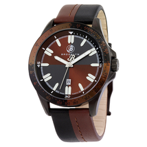 Brooklyn Watch Co. Brooklyn Florence Shaded Casual Swiss Quartz Brown Dial Watch 301-M4931