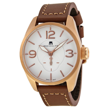 Brooklyn Watch Co. Lafayette White Dial Rose Gold-tone Men's Watch CLA-A