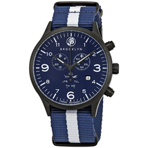 Brooklyn Watch Co. Bedford Brownstone Chronograph Blue Dial Men's Watch 309-K-03-NSBLS