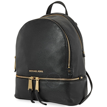 Michael Kors Rhea Medium Leather Backpack - Black 30S5GEZB1L-001