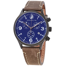 Brooklyn Watch Co. Bedford Brownstone II Quartz Blue Dial Men's Watch 307-BLU-5