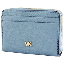 Michael Kors Small Pebbled Leather Wallet- Powder Blue 32F8TF6Z0L-424