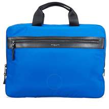 Michael Kors Kent Slim Nylon Zip Briefcase- Blue 33S7LKNA2C