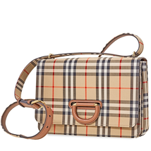 Burberry The Medium Vintage Check D-ring Bag- Archive Beige 8010586