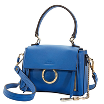 Chloe Mini Faye Day Shoulder Bag- Smoky Blue C18AS140HGJ44X
