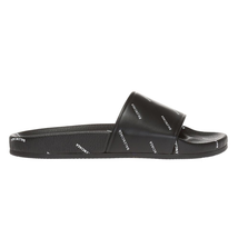 Balenciaga Men's Sandal Black, White Shoe Aop Sandal 506349 WAL00
