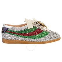 Gucci Gucci Glitter Sneakers in Silver -GC494608KSPC08165