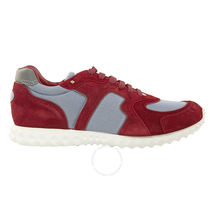 Valentino Valentino Men's Hive Sneakers in Blue and Burgundy VALS0A40TDG-BUB