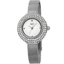 Burgi Diamond Silver Dial Ladies Watch BUR236SS
