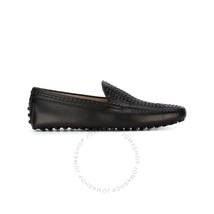 Tod's Men's  Semi-Glossy Leather Shoes in Black XXM0WG0P630D90B999