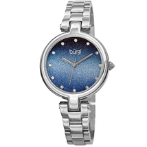 Burgi Ladies Glitter Ombre Swarovski Crystal Dial Bracelet Watch BUR226SSBU