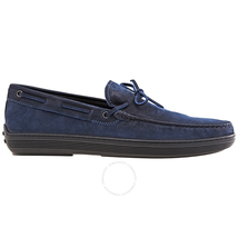 Tod's Men's Grained Leather Loafers in Dark Bluette XXM0YT00050FL1U616