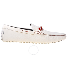 Tod's Men's  Leather Loafers in White XXM0WG0O680NLKB001