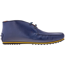 Tod's Men's Leather City Gommino Ankle Boots in Blue XXM0VV0I630BR0U801