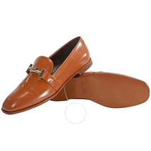 Tod's Womens Semi-Glossy Leather Loafers in Dark Cognac XXW0ZZ0Q99098AS018