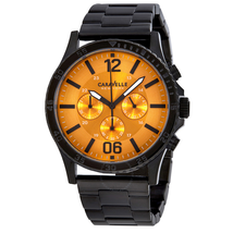 Caravelle By Bulova Orange Dial Men's Chronograph Watch 45A108